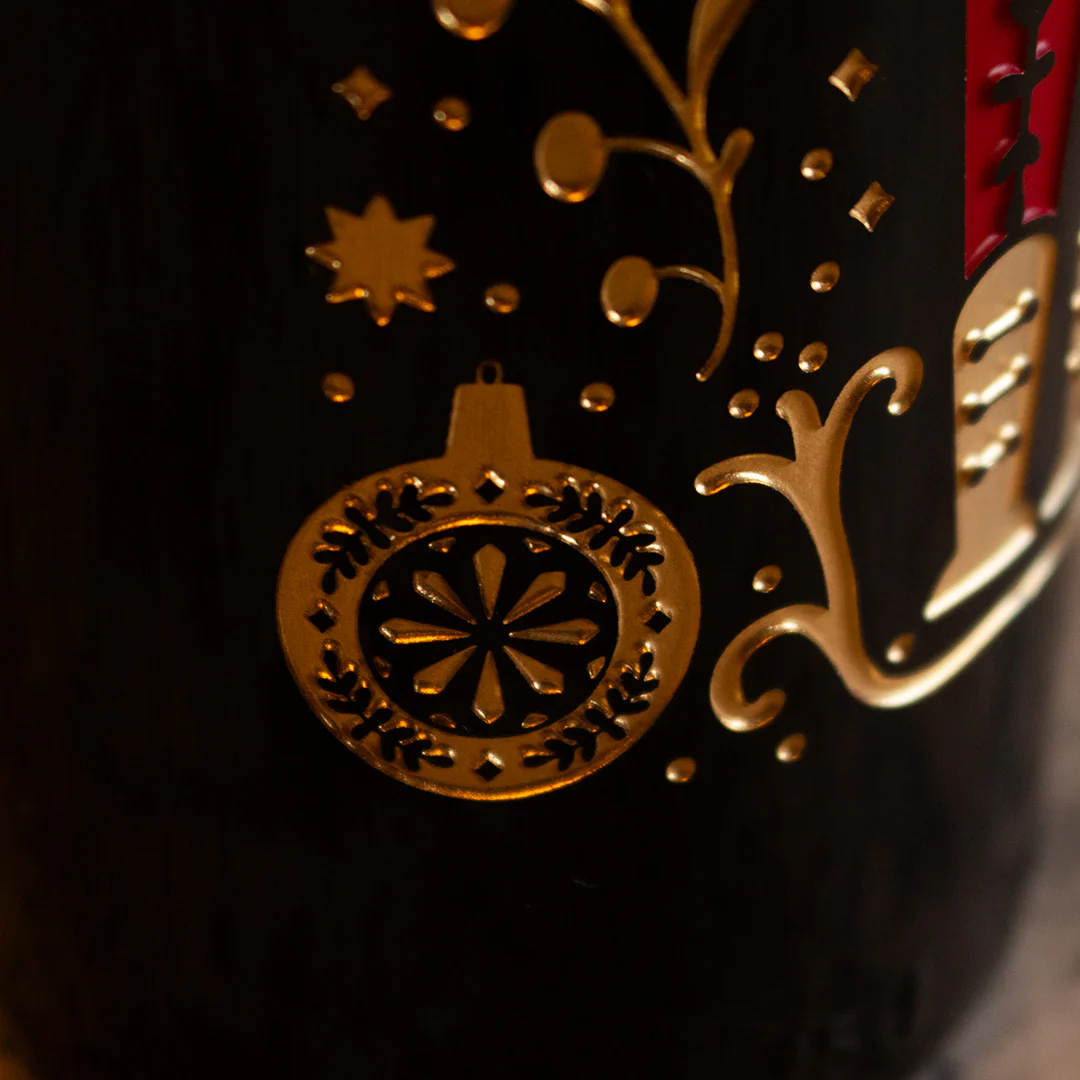 Holiday Classic Nutcracker Etched Wine Bottle - Image 6