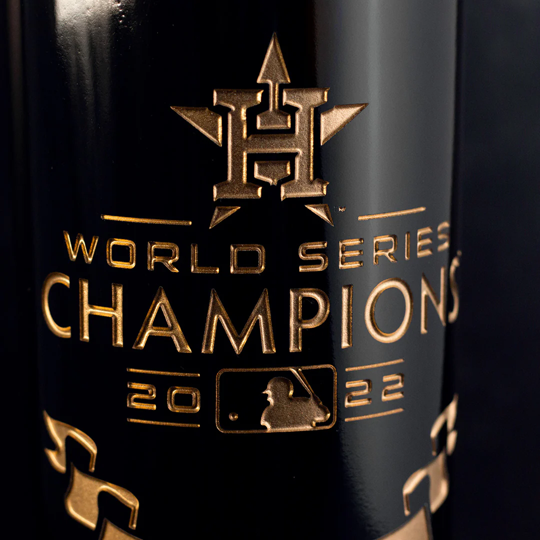 Houston Astros 2022 World Series Vault Etched Wine - Image 2