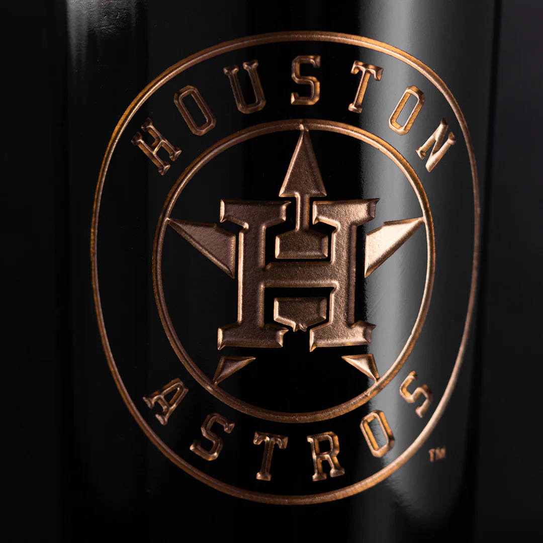 Houston Astros Gold Reserve Etched Wine Bottle - Image 4