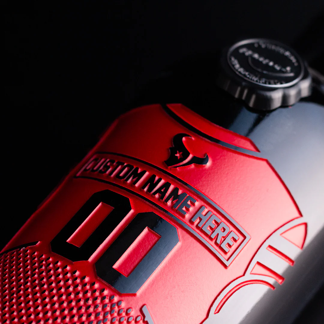 Houston Texans Custom Jersey Etched Wine Bottle - Image 3