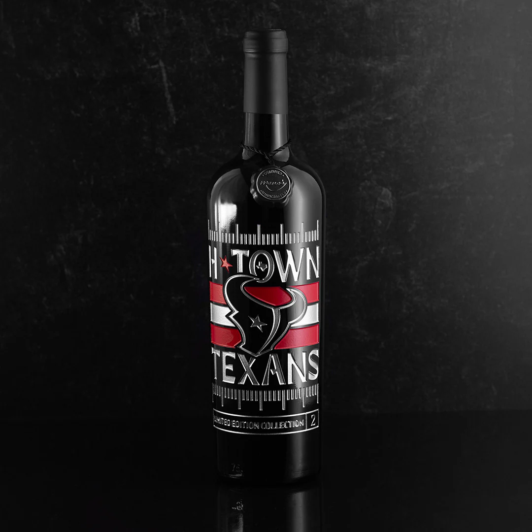 Houston Texans Limited Edition 2 Etched Wine - Image 4