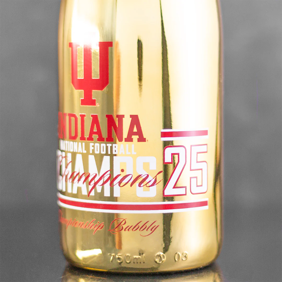 Indiana University 2025 National Champions Gold Bubbly - Image 4