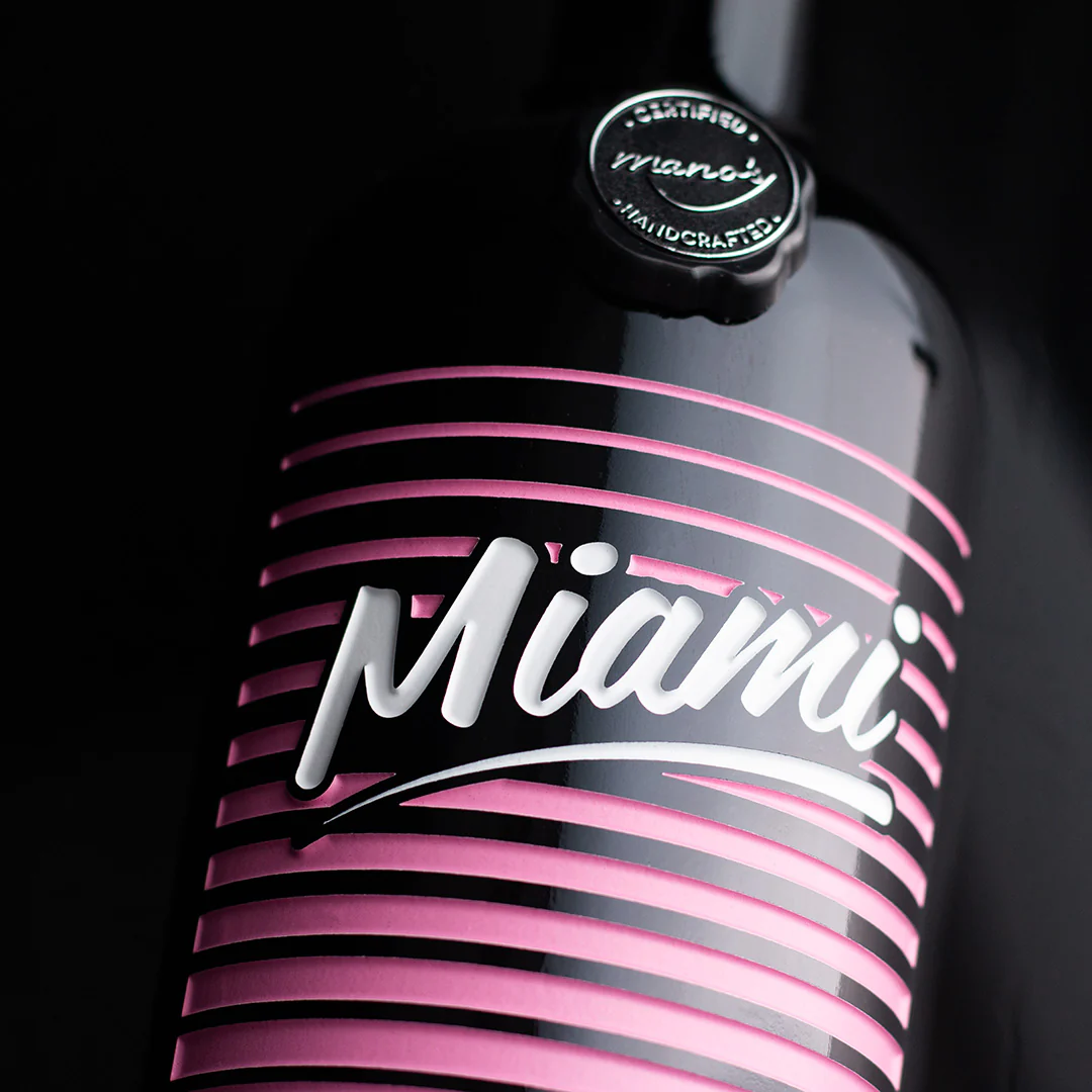 Inter Miami CF Stripes Etched Wine - Image 4