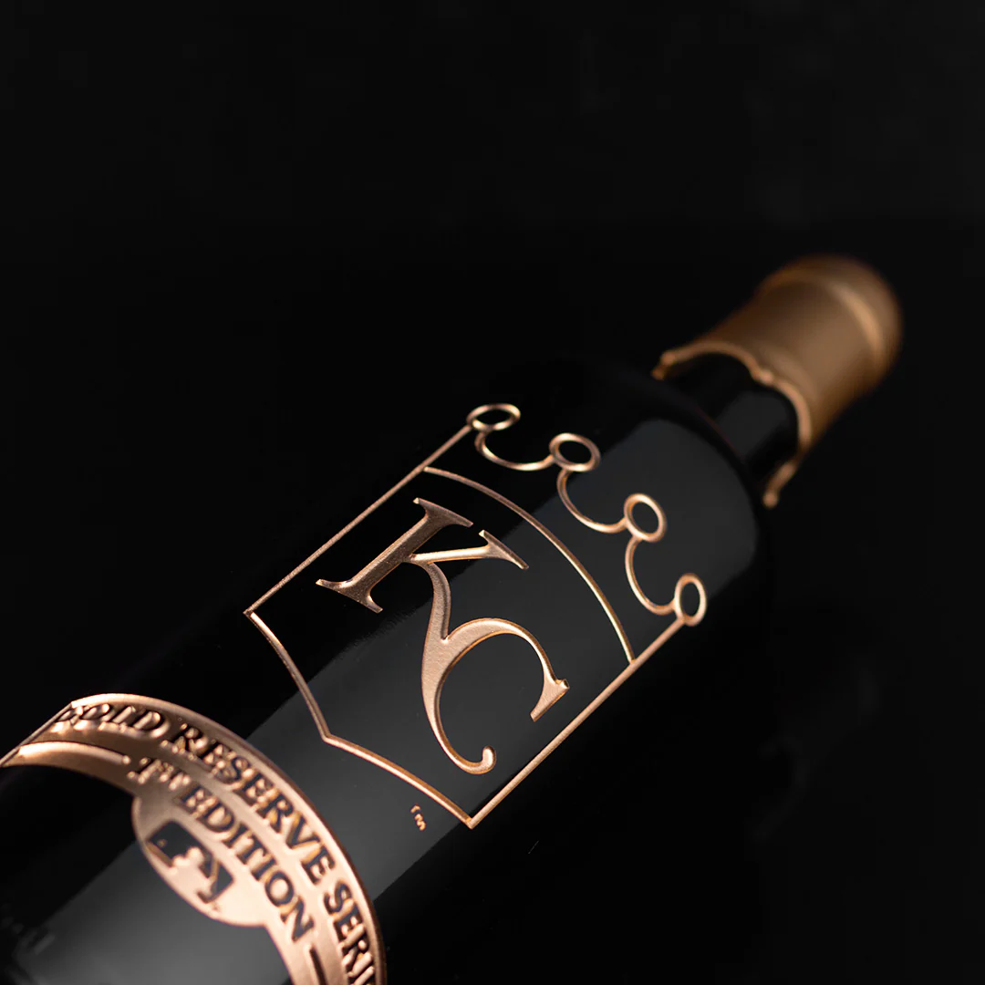 Kansas City Royals Gold Reserve Etched Wine Bottle - Image 2