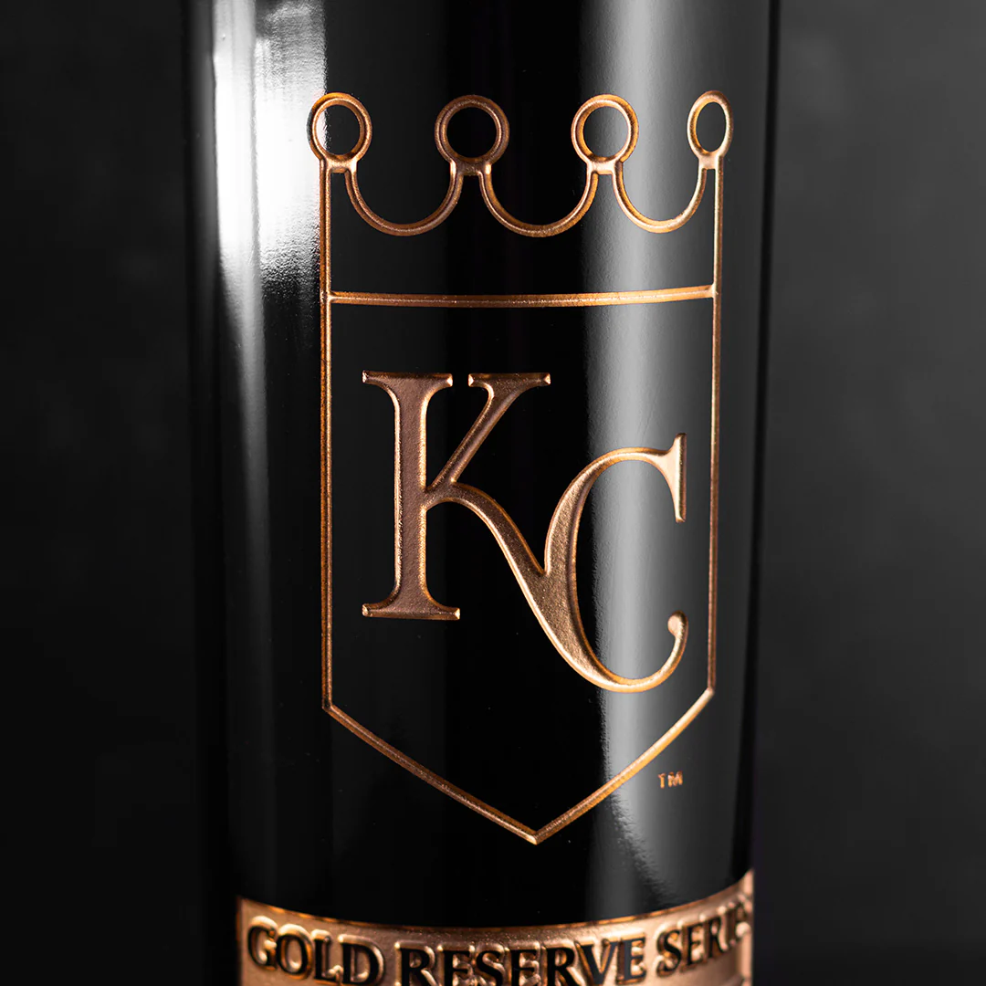 Kansas City Royals Gold Reserve Etched Wine Bottle - Image 3