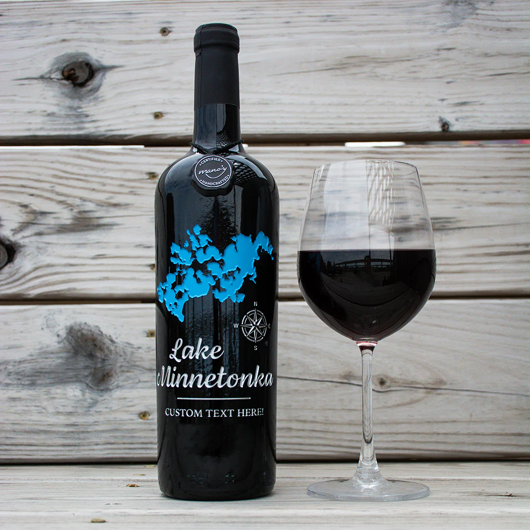 Lake Minnetonka Custom Etched Wine - Image 3