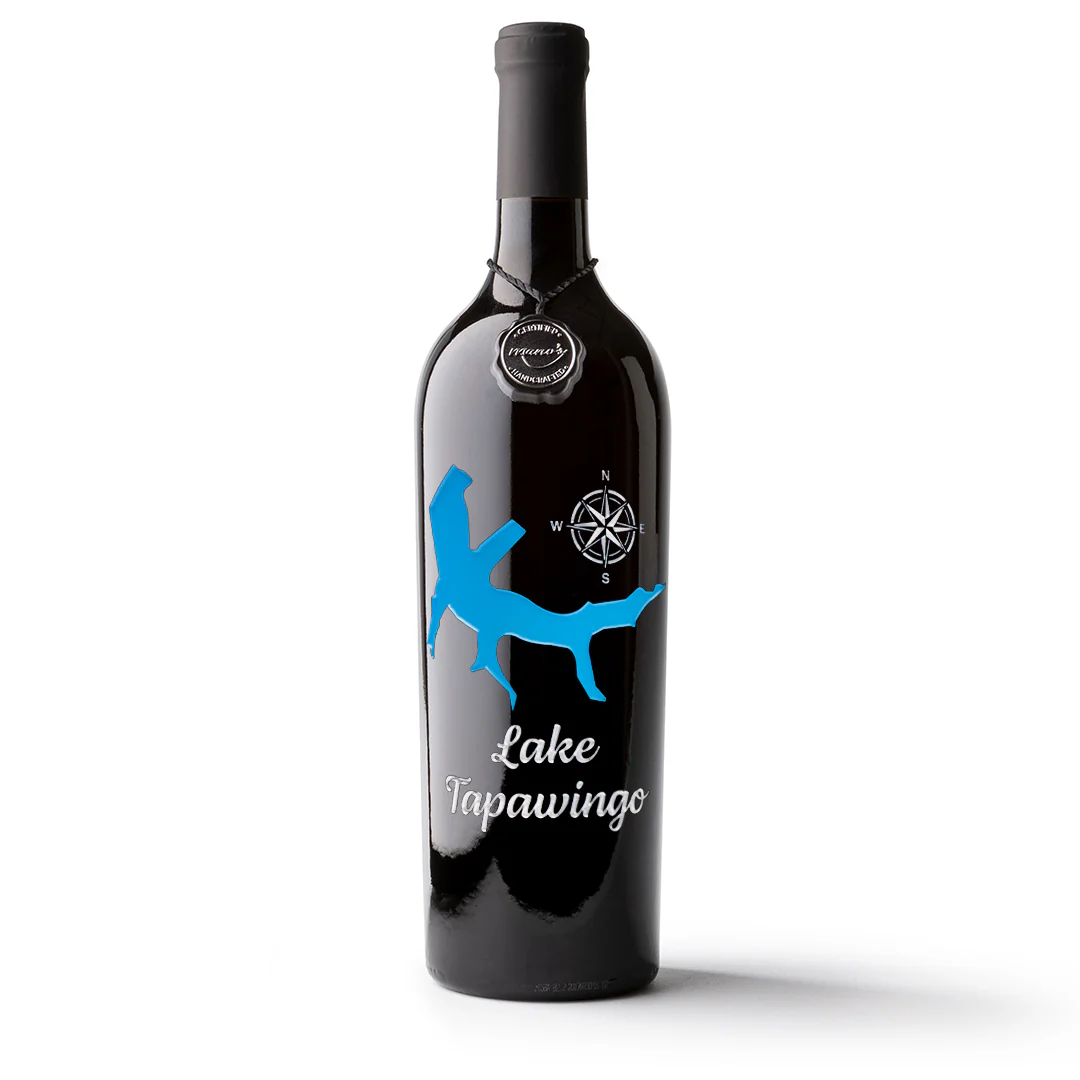 Lake Tapawingo Etched Wine