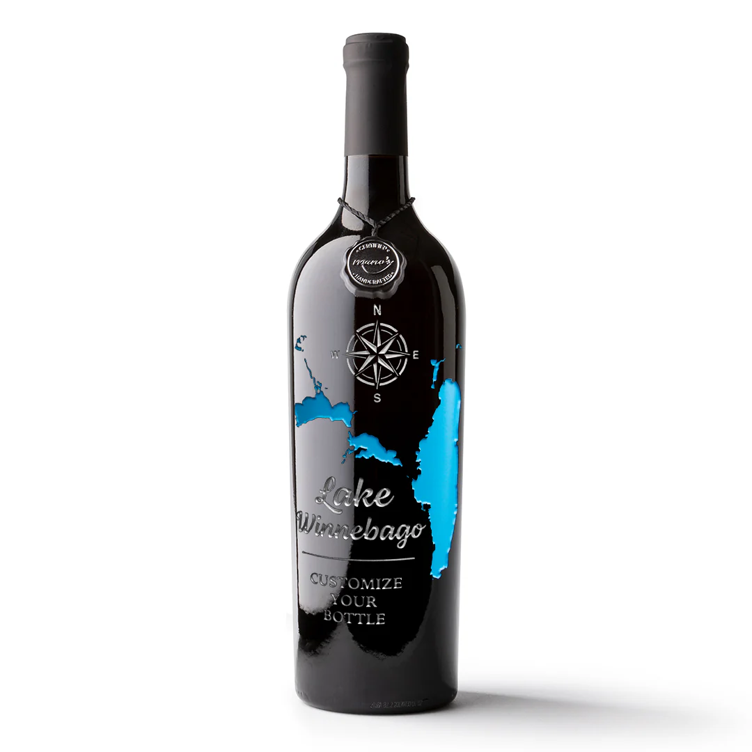 Lake Winnebago Custom Etched Wine - Image 3