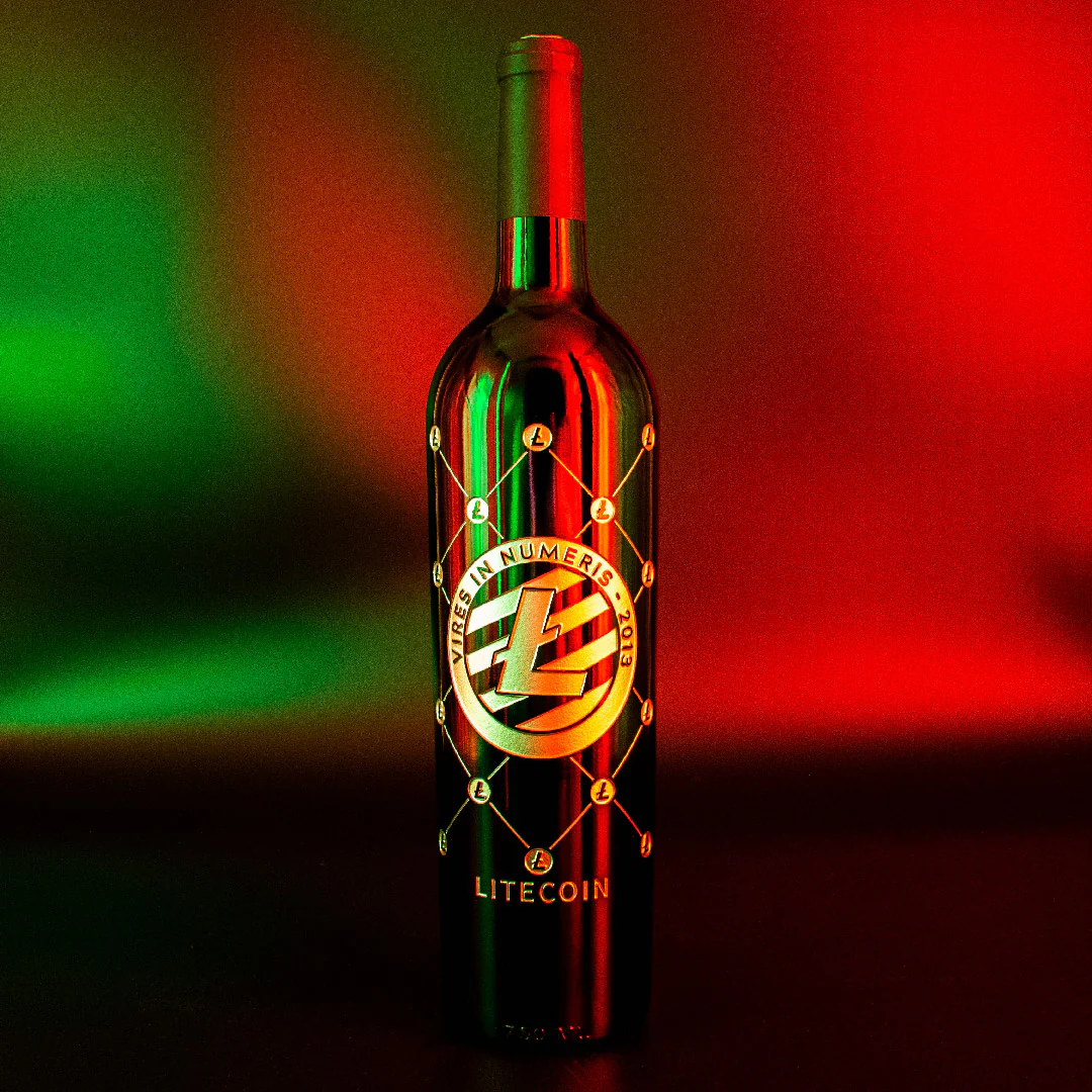 Litecoin Token Etched Wine - Image 3