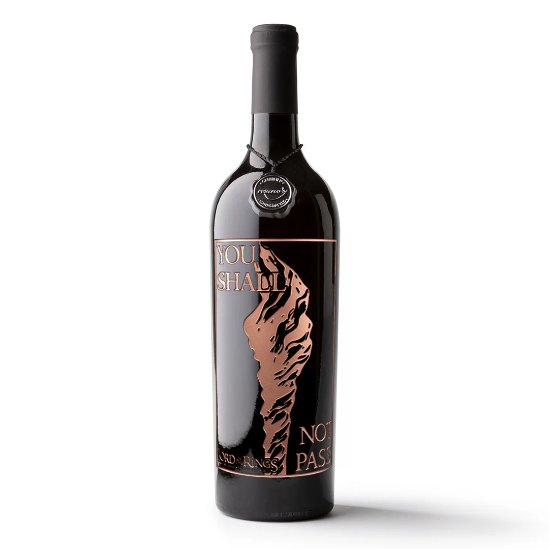 The Lord of the Rings Gandalf the Gray Staff Etched Wine