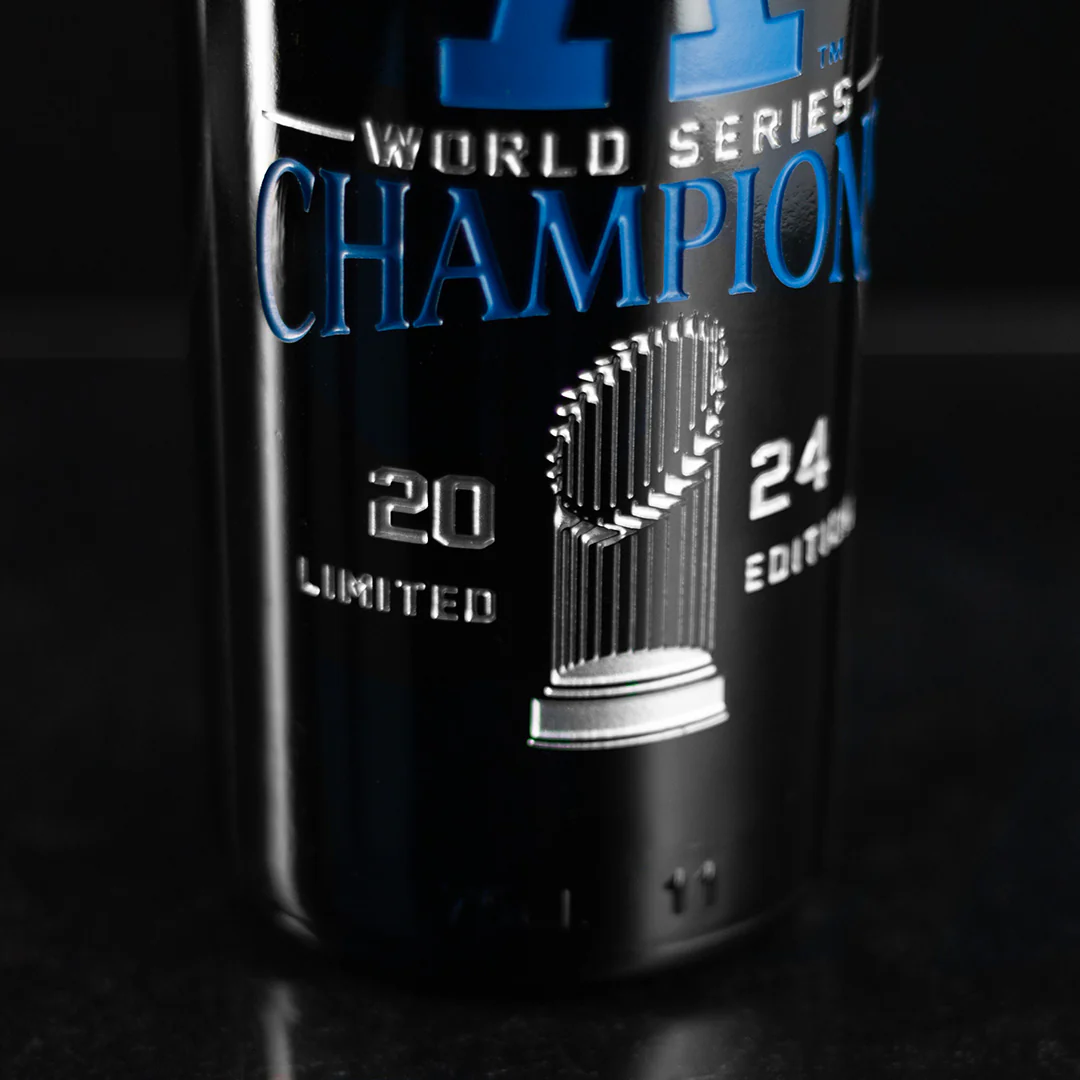 Los Angeles Dodgers 2024 World Series Champions Etched Wine - Image 2