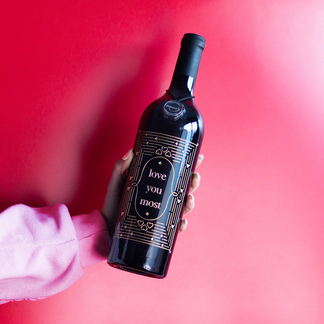 Love You Most Etched Wine - Image 3