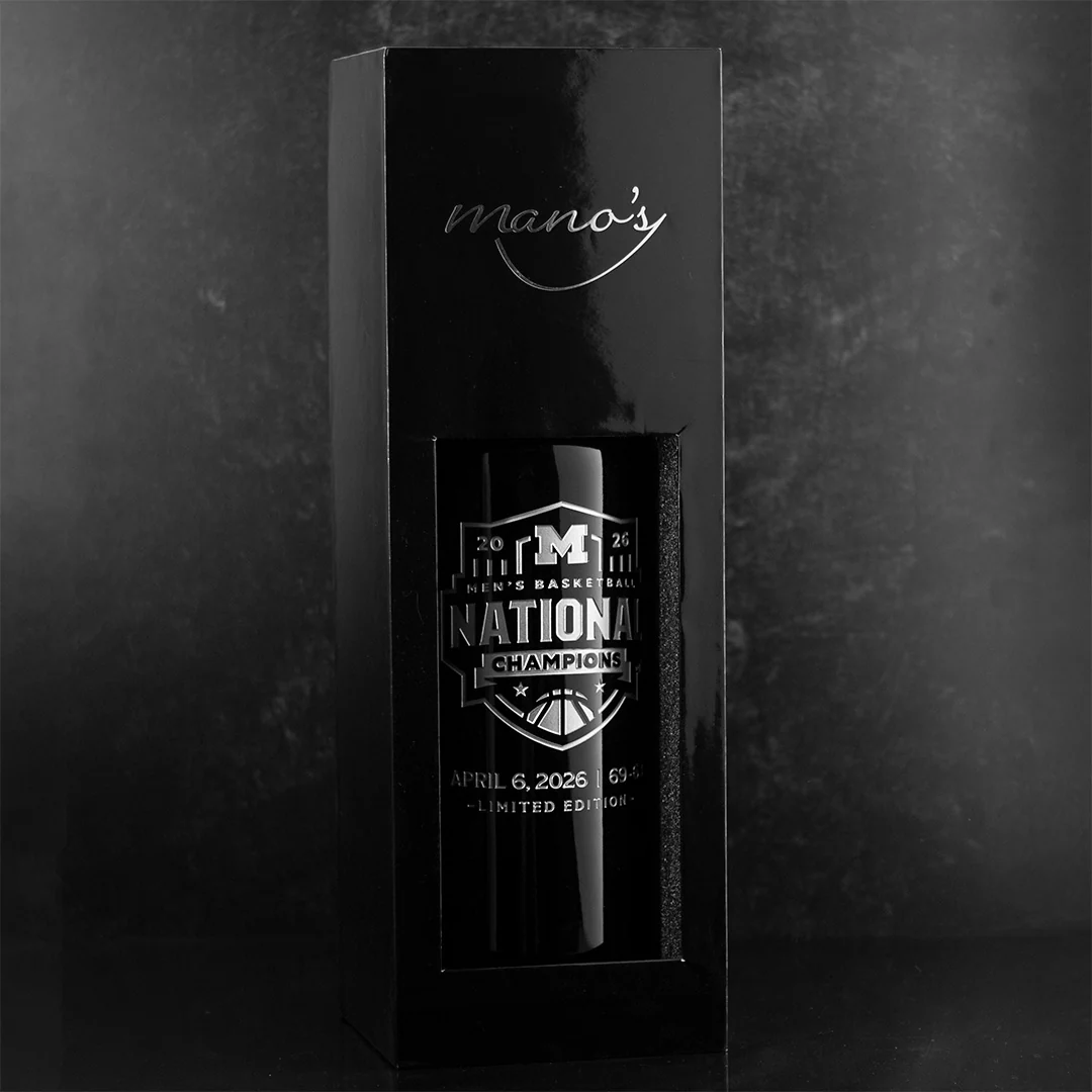 Michigan  2026 Men's Basketball National Champions 3L Etched Wine - Image 5