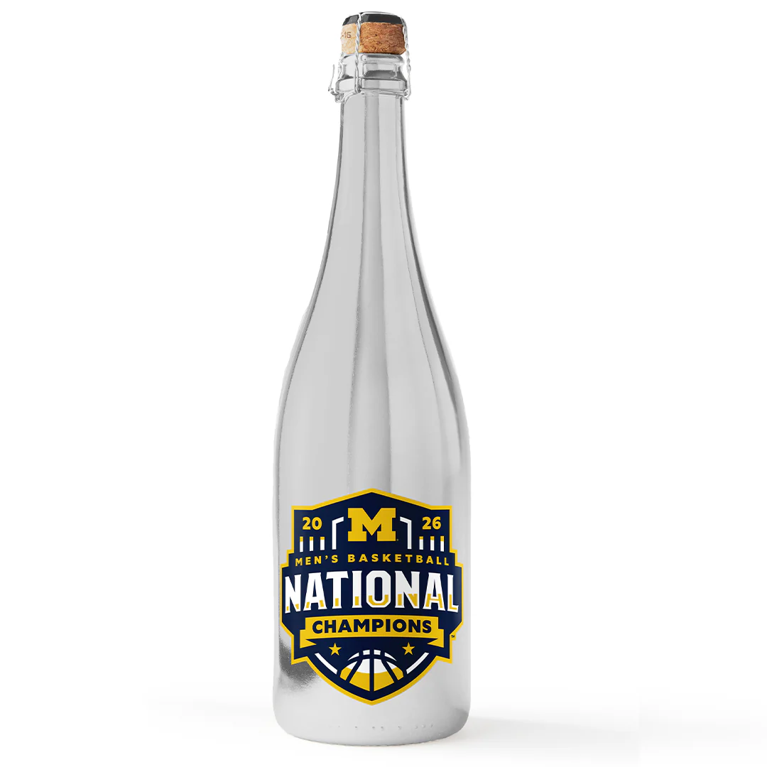 Michigan 2026 Men's Basketball National Champions Silver Bubbly