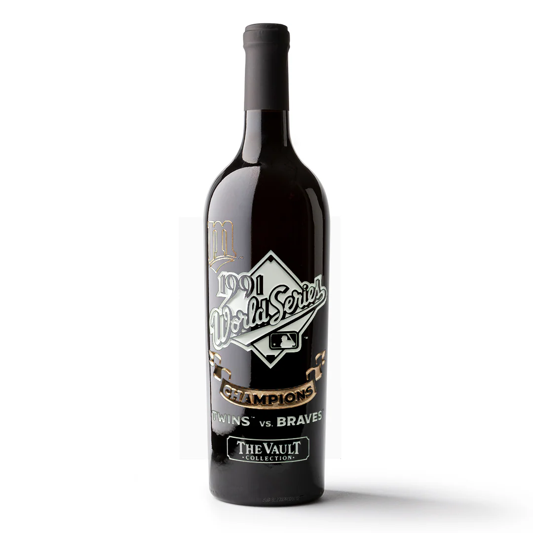Minnesota Twins 1991 World Series Vault Etched Wine