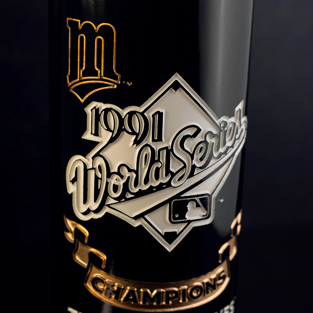 Minnesota Twins 1991 World Series Vault Etched Wine - Image 2