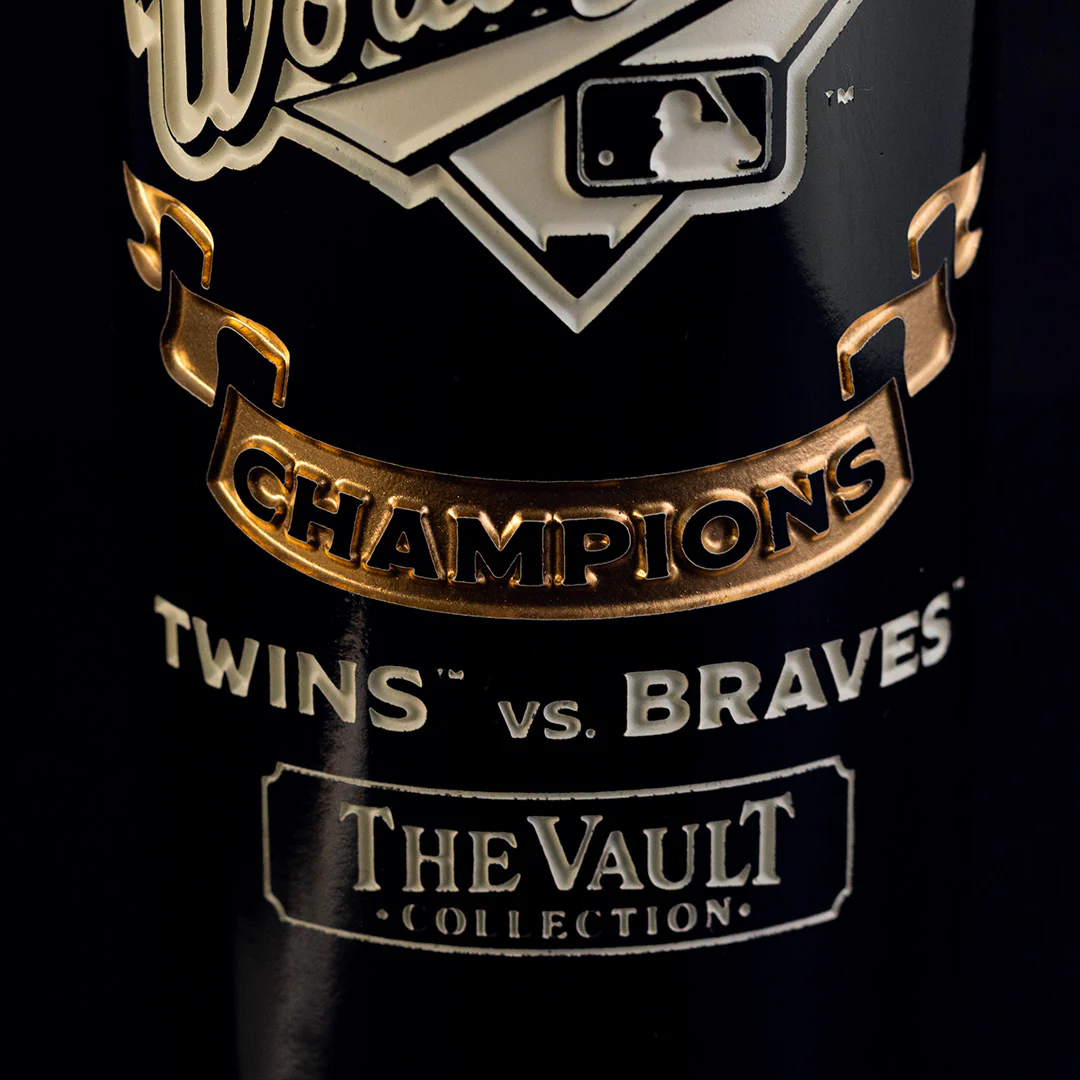 Minnesota Twins 1991 World Series Vault Etched Wine - Image 3