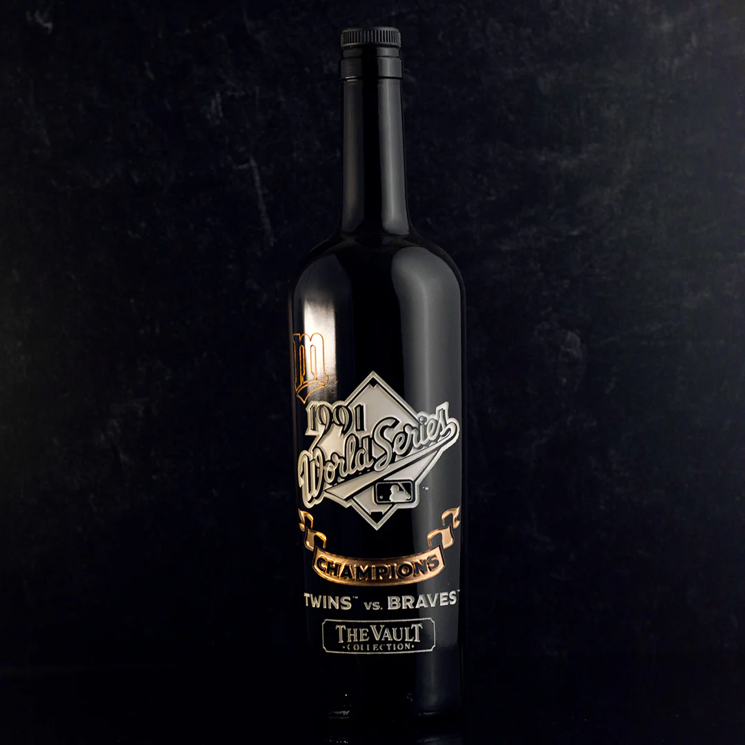 Minnesota Twins 1991 World Series Vault Etched Wine - Image 5