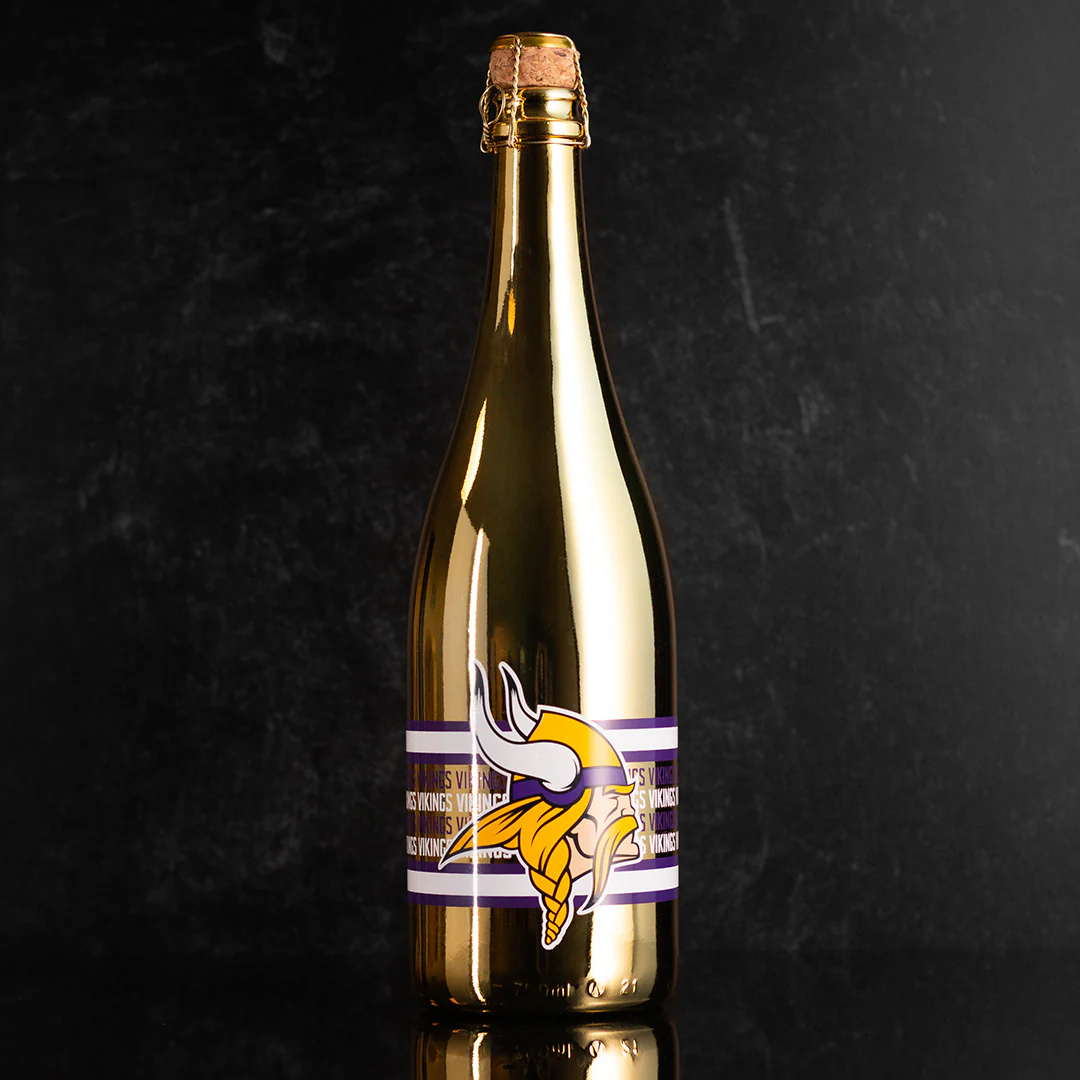 Minnesota Vikings Metallic Gold Bubbly - Image 8