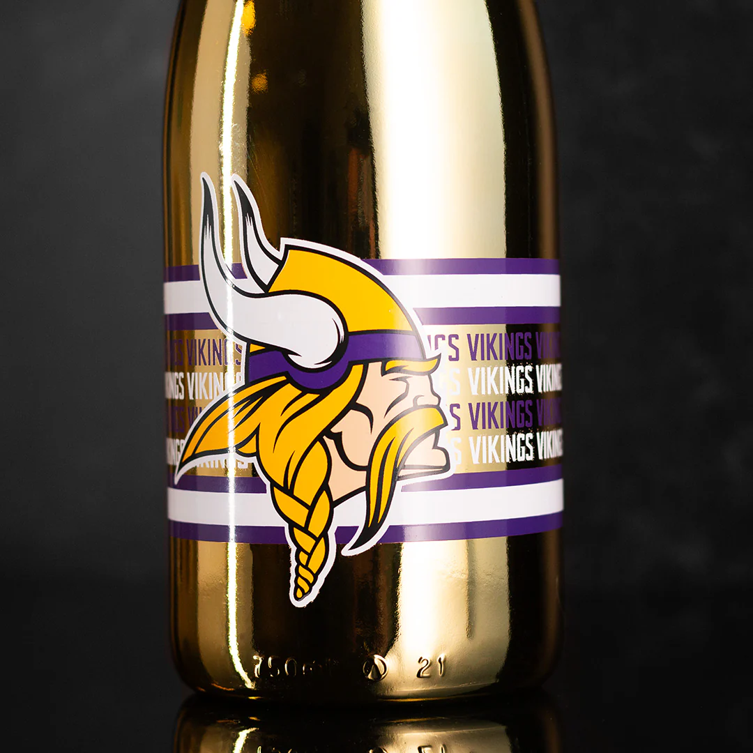 Minnesota Vikings Metallic Gold Bubbly - Image 9