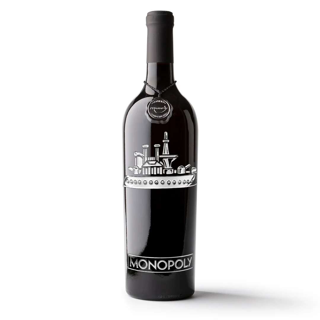 Monopoly Classic Game Piece Etched Wine - Image 4