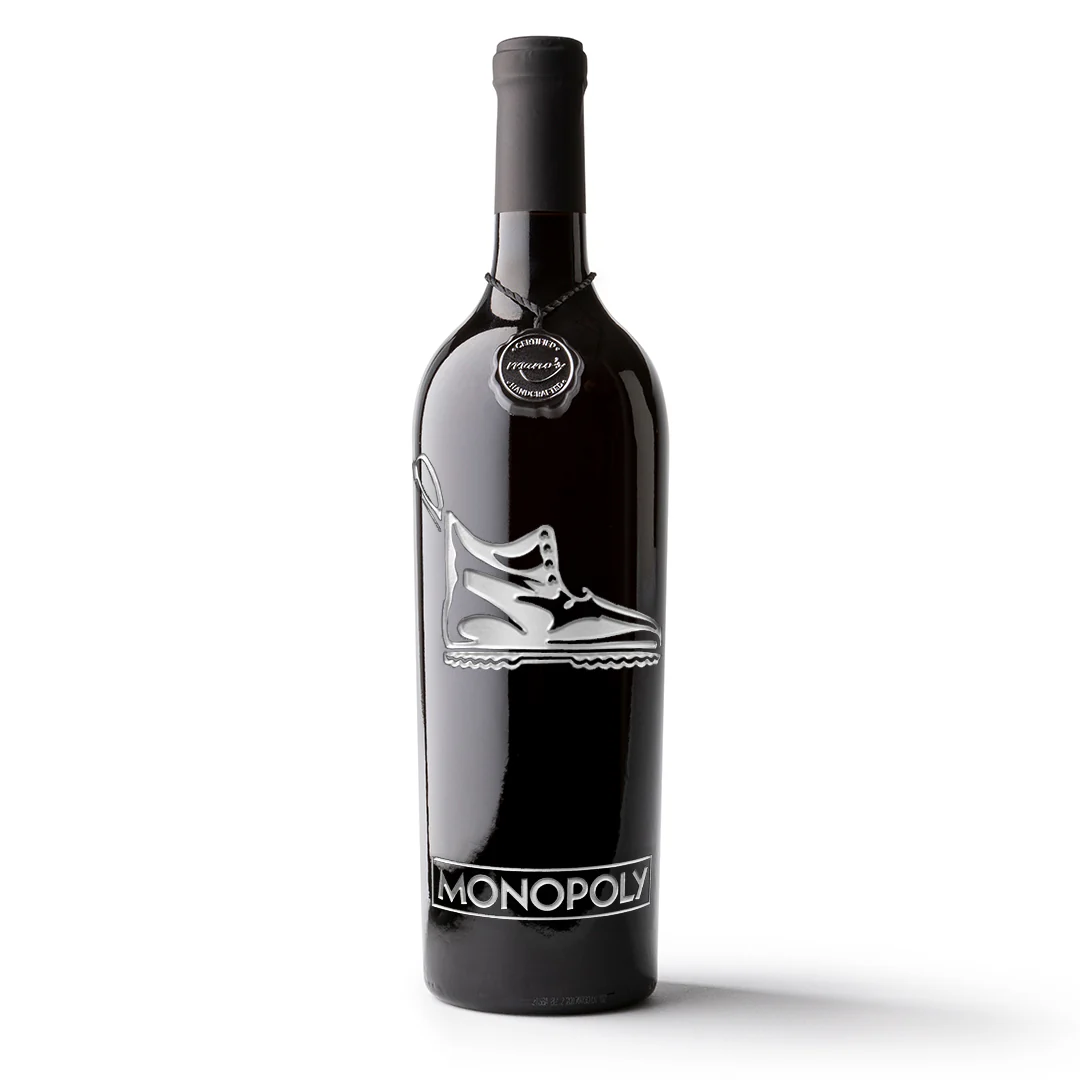Monopoly Classic Game Piece Etched Wine - Image 6