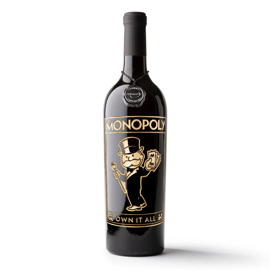 Monopoly Own It All Etched Wine
