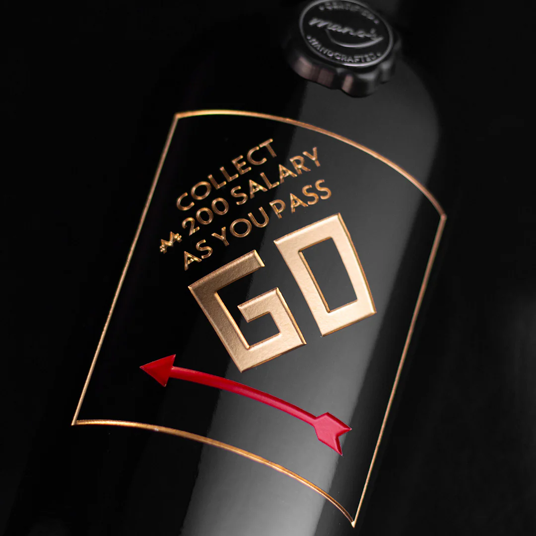 Monopoly Pass GO Etched Wine - Image 4