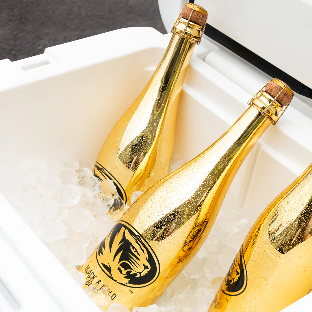 MU Tigers Logo Black & Gold Bubbly - Image 2