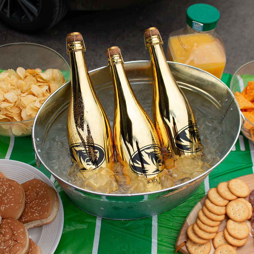 MU Tigers Logo Black & Gold Bubbly - Image 5