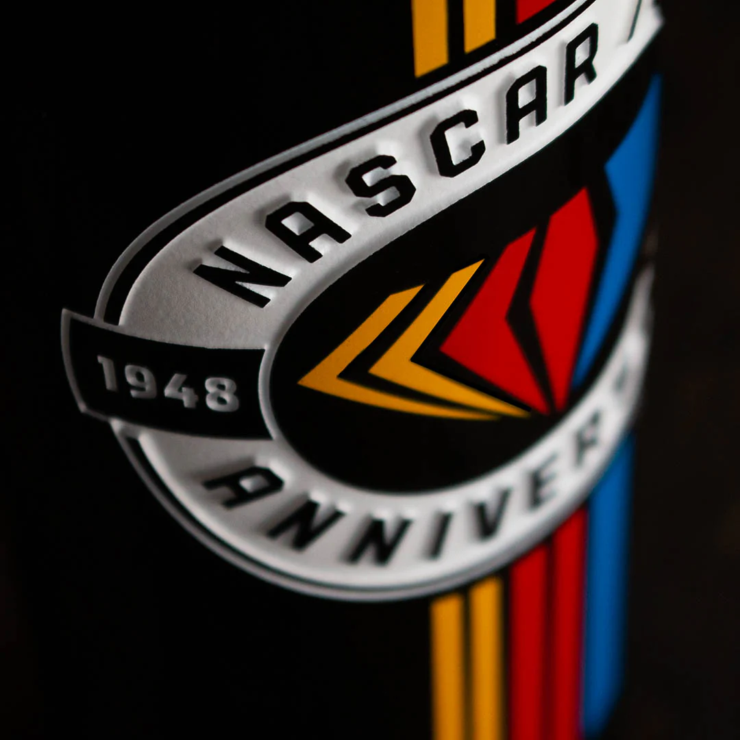NASCAR 75th Anniversary Logo Etched Wine - Image 2