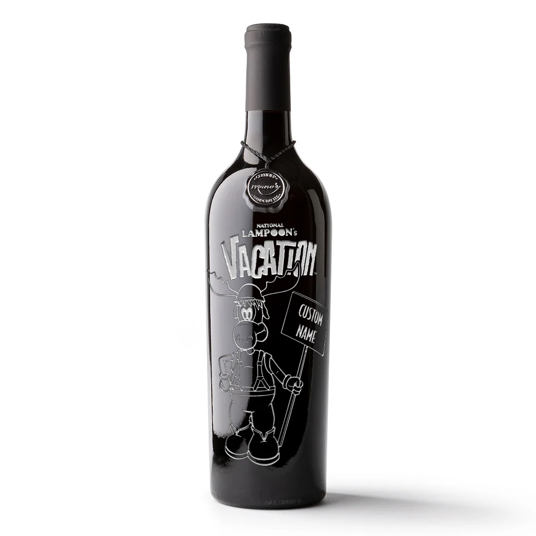 National Lampoons Vacation Custom Name Etched Wine - Image 3