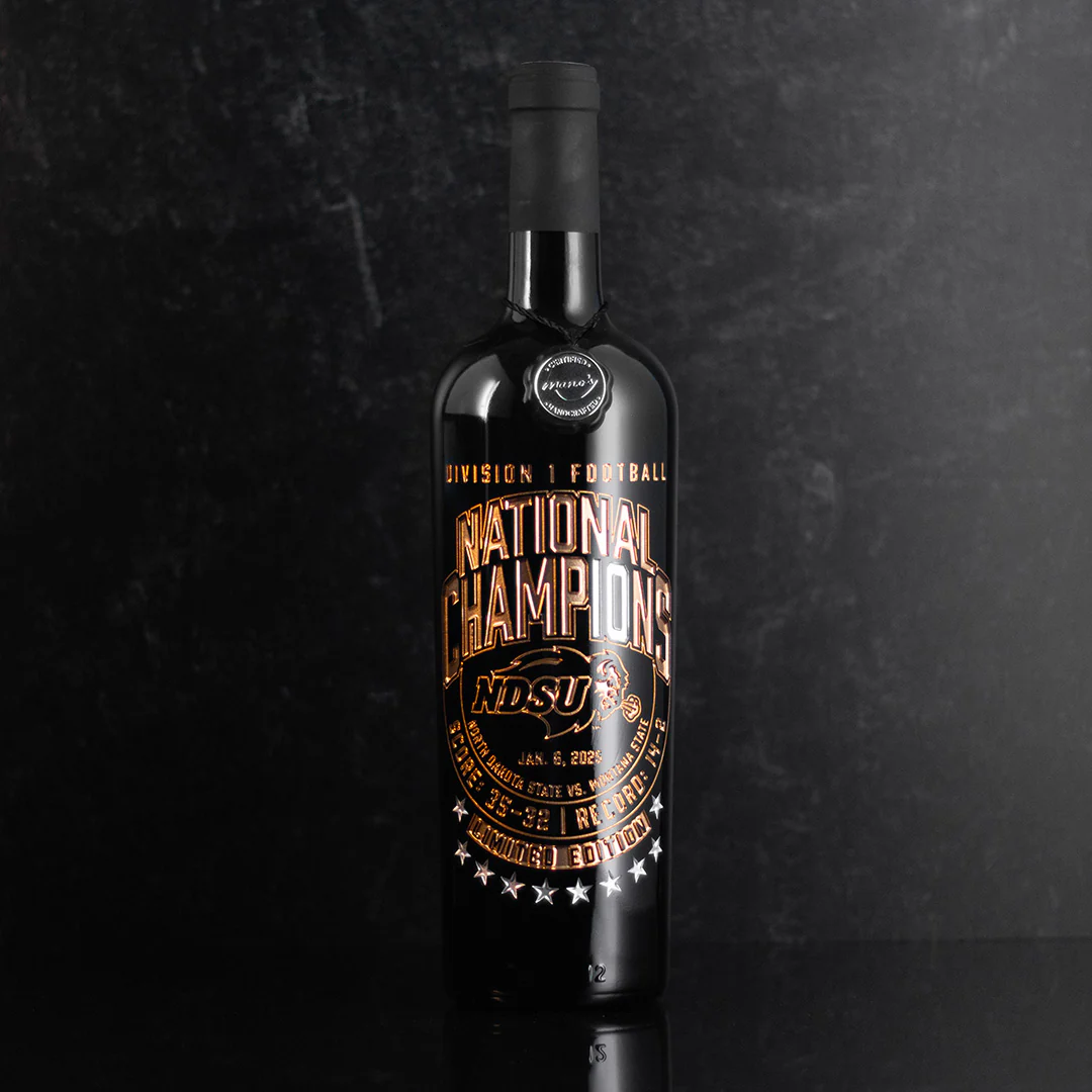 NDSU 2024 National Championship 10x Etched Wine - Image 3