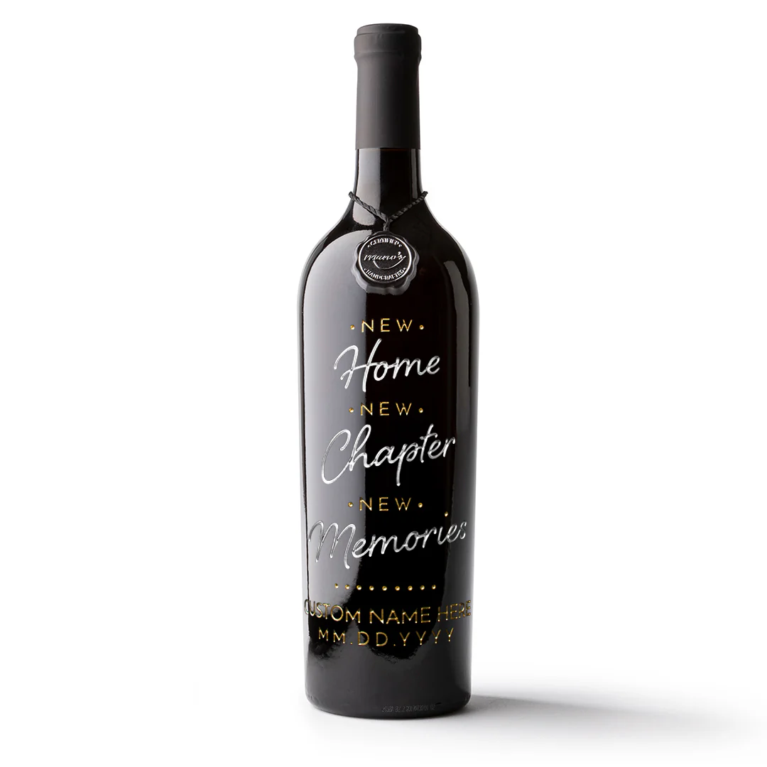 New Memories Custom Name Etched Wine - Image 4