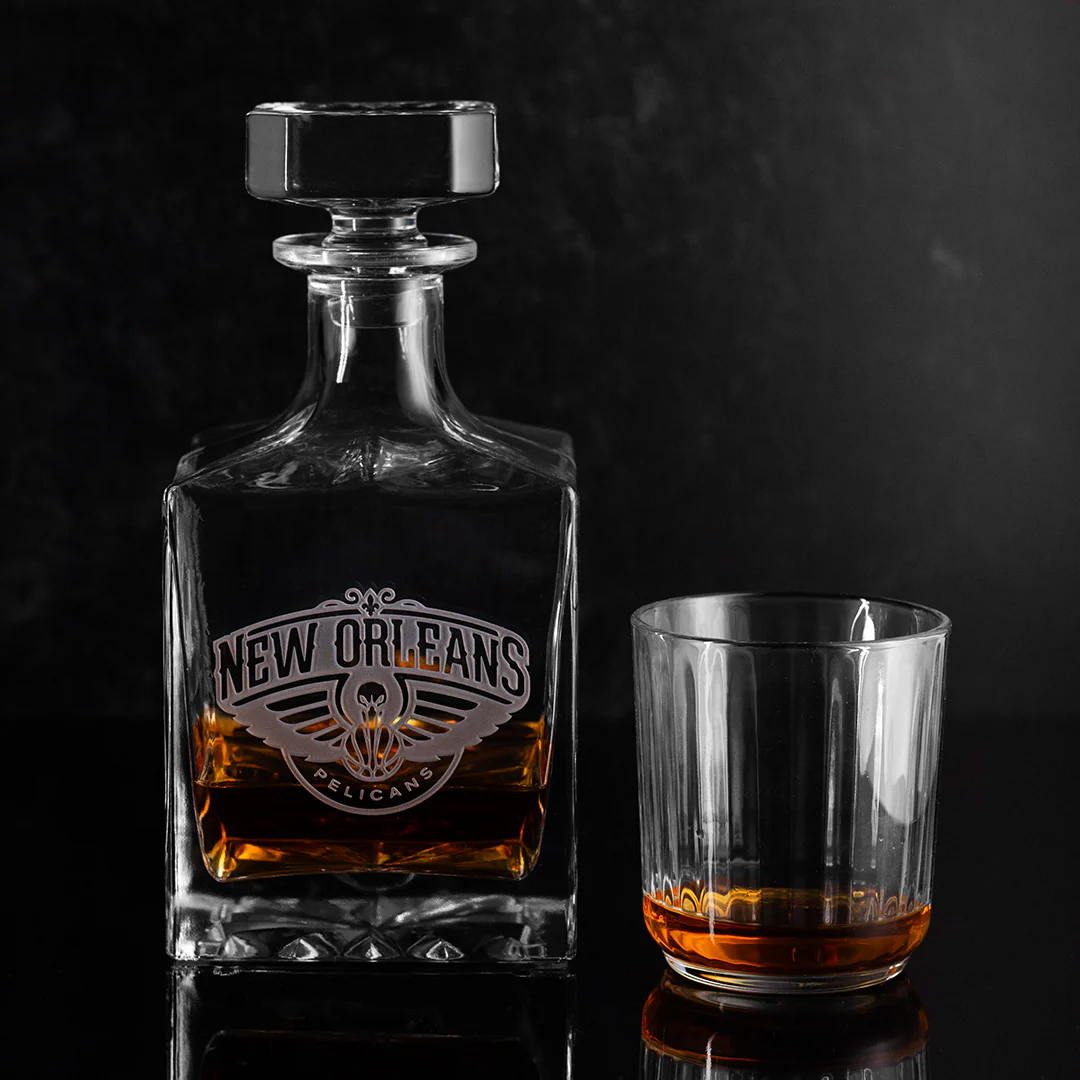New Orleans Pelicans Square 1L Decanter - Image 5
