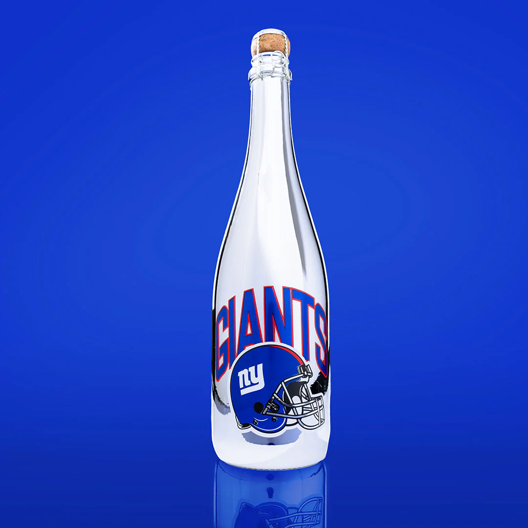 New York Giants Helmet Metallic Silver Bubbly - Image 2