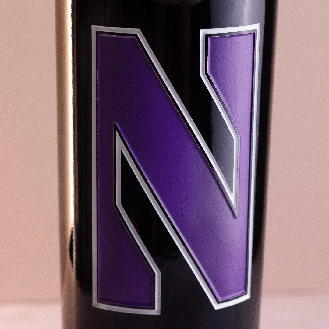 Northwestern University Logo Etched Wine - Image 4