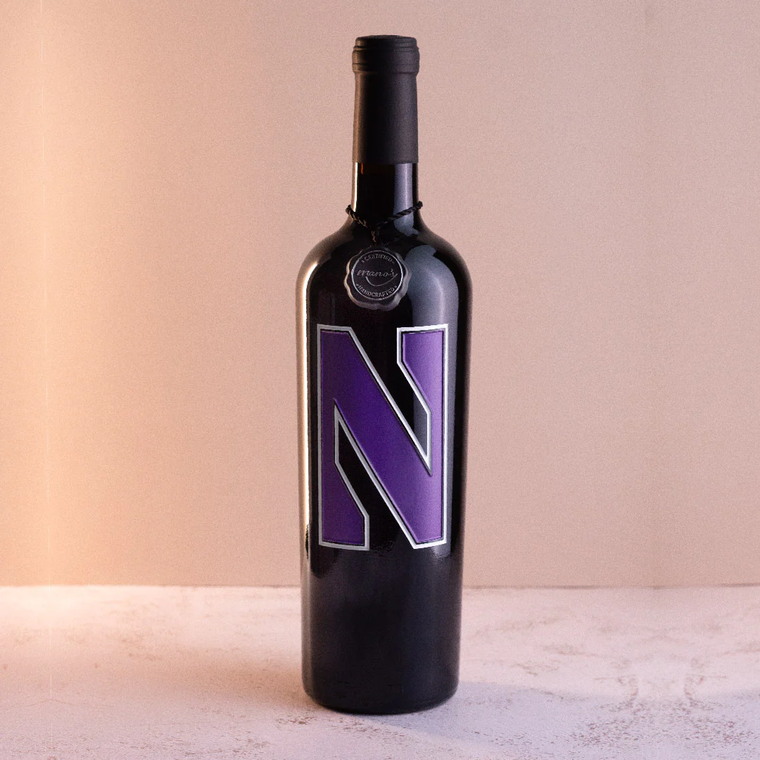 Northwestern University Logo Etched Wine - Image 6