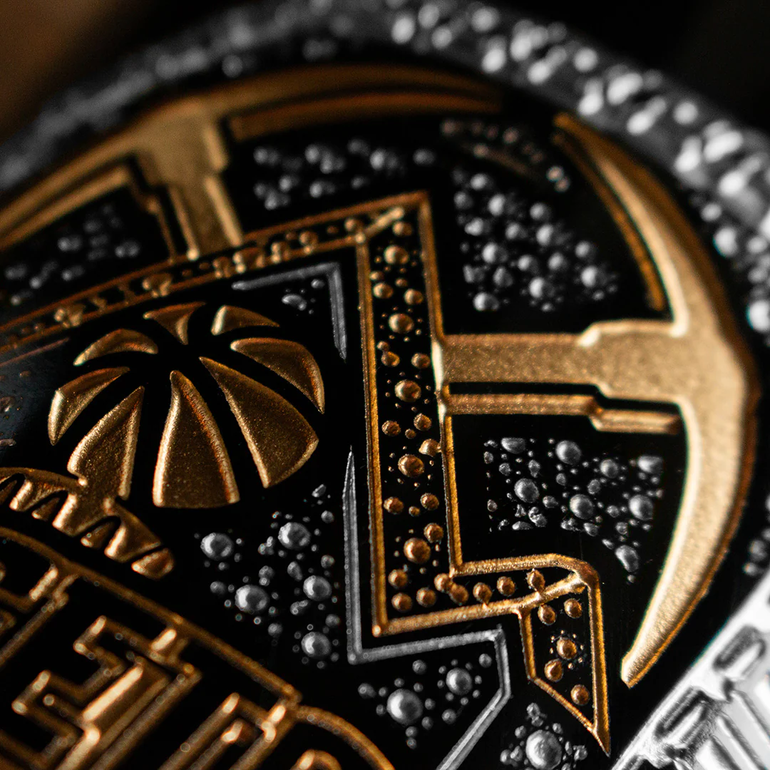 Nuggets 2023 Commemorative Championship Ring Etched Wine Bottle - Image 2