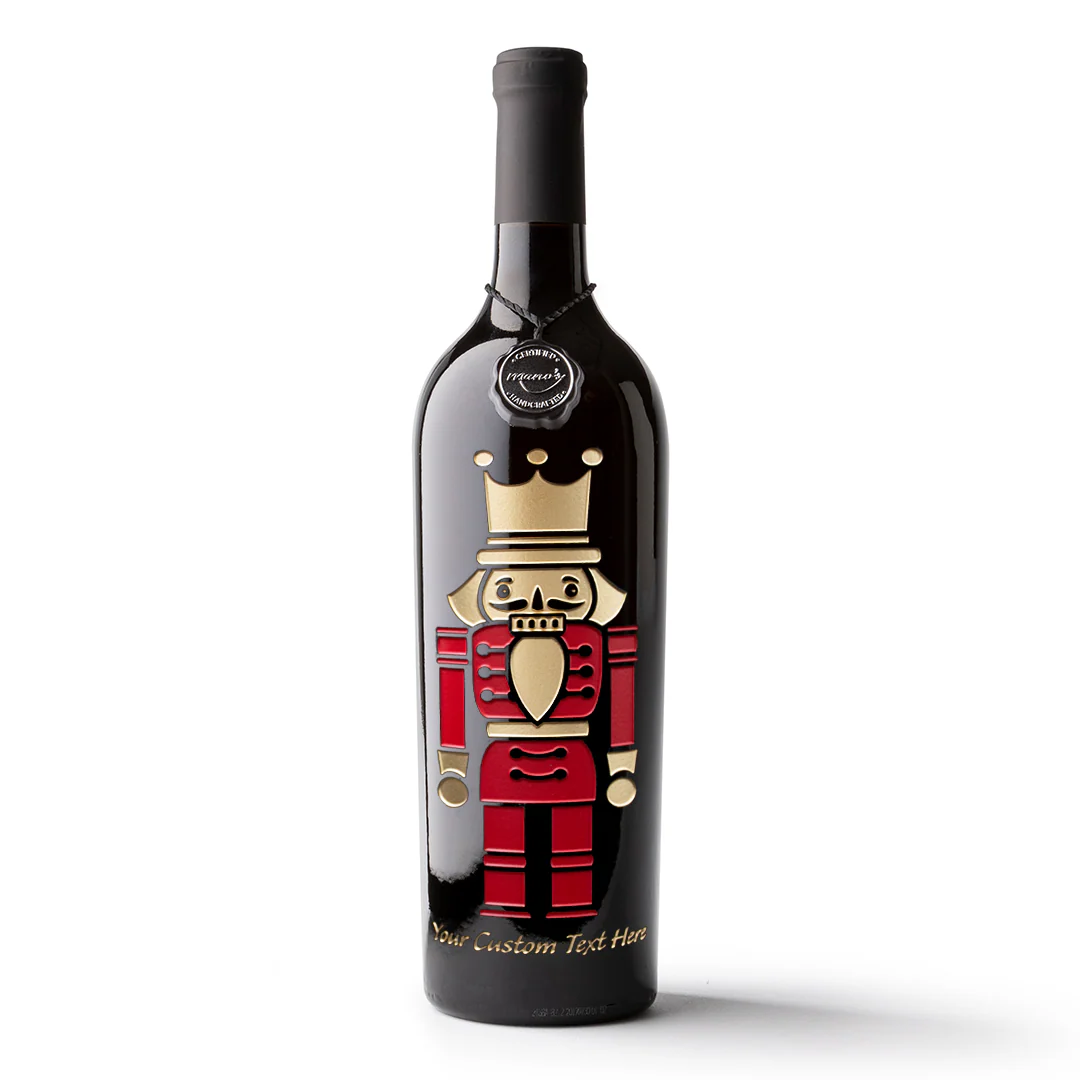 Nutcracker Custom Etched Wine Bottle - Image 4
