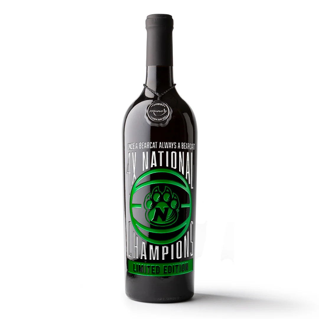 NWMS 2022 4X National Basketball Champions Etched Wine