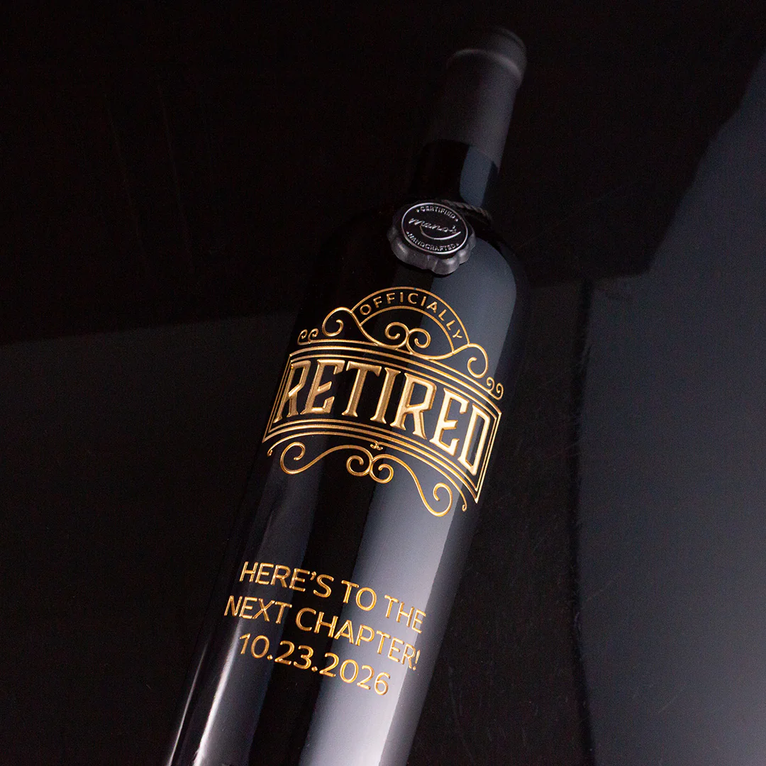 Officially Retired Custom Etched Wine - Image 3