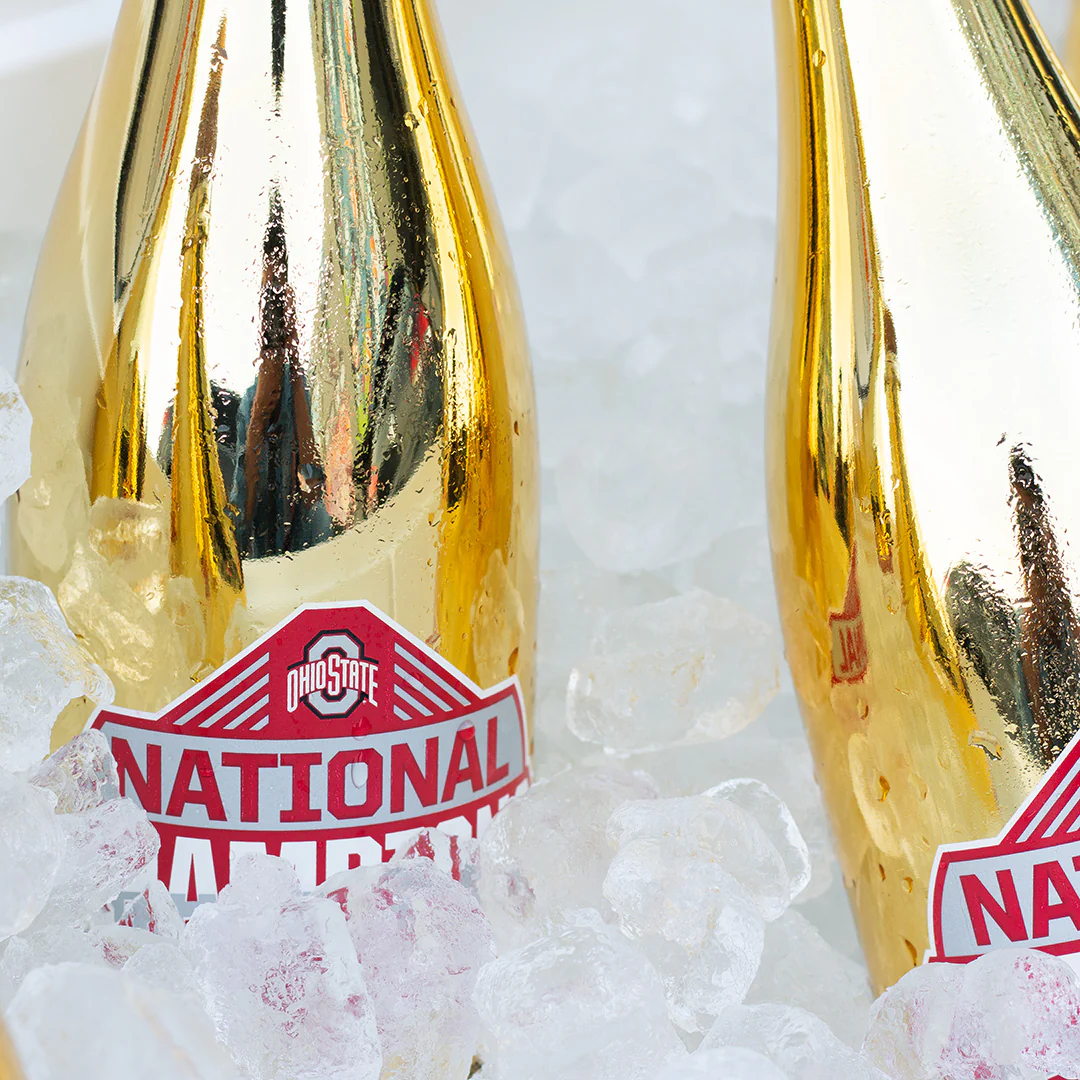 Ohio State 2024 National Champions Metallic Gold Bubbly - Image 5