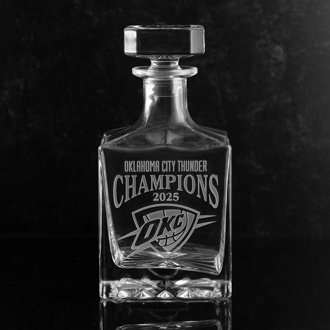 OKC Thunder 2025 Champions Square 1L Decanter