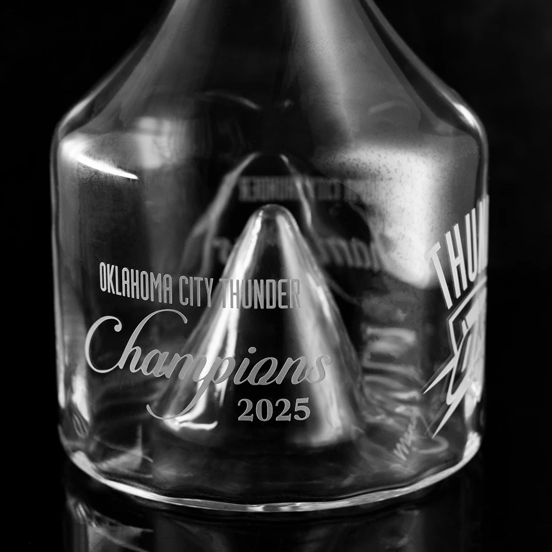 OKC Thunder 2025 Champions Wine Decanter - Image 2