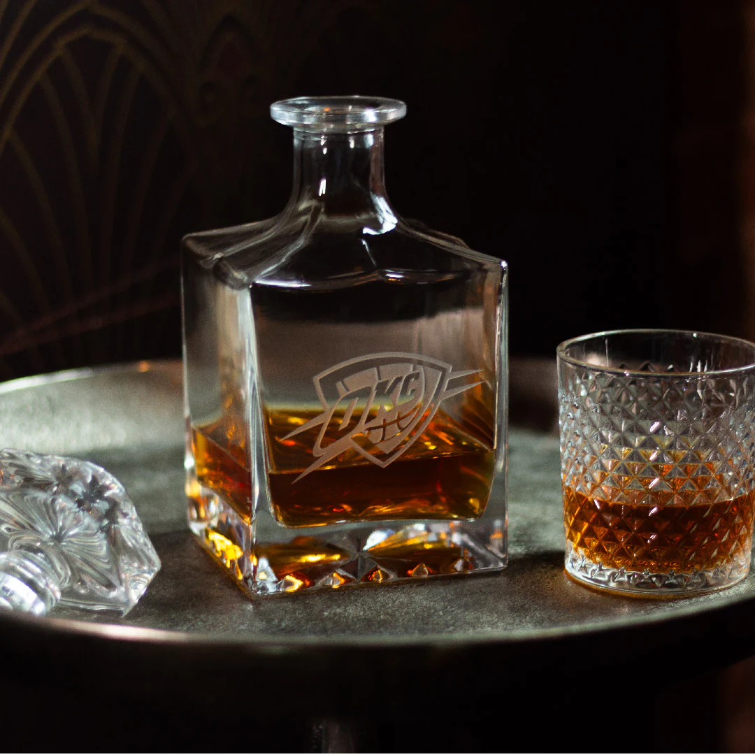 Oklahoma City Thunder Square 1L Decanter - Image 3