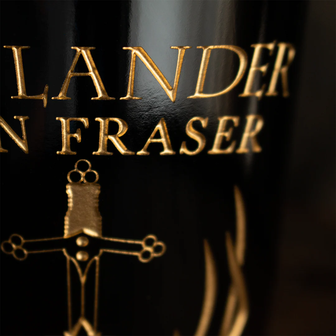 Outlander Clan Fraser Etched Wine Bottle - Image 6