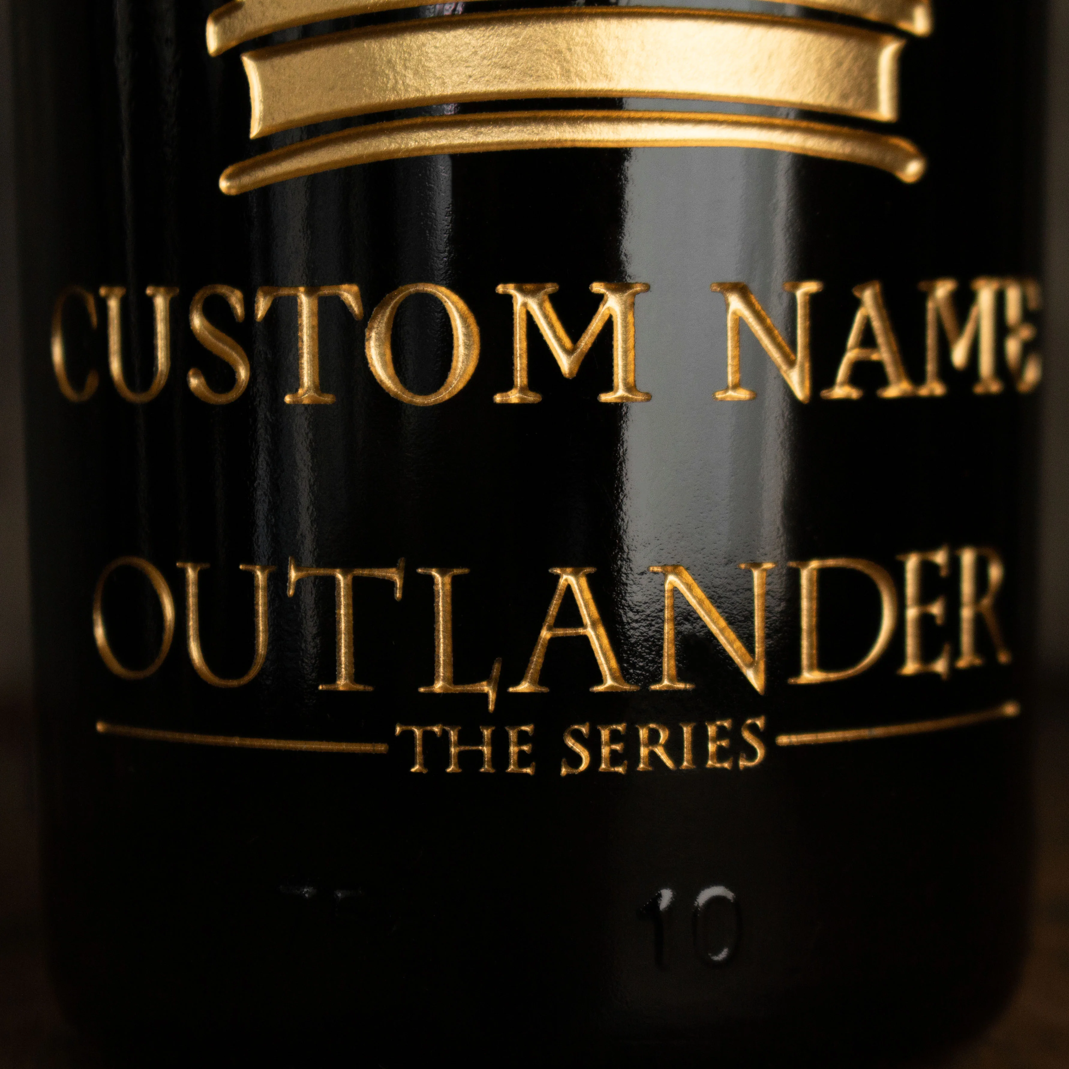 Outlander Sassenach Custom Name Etched Wine Bottle - Image 4