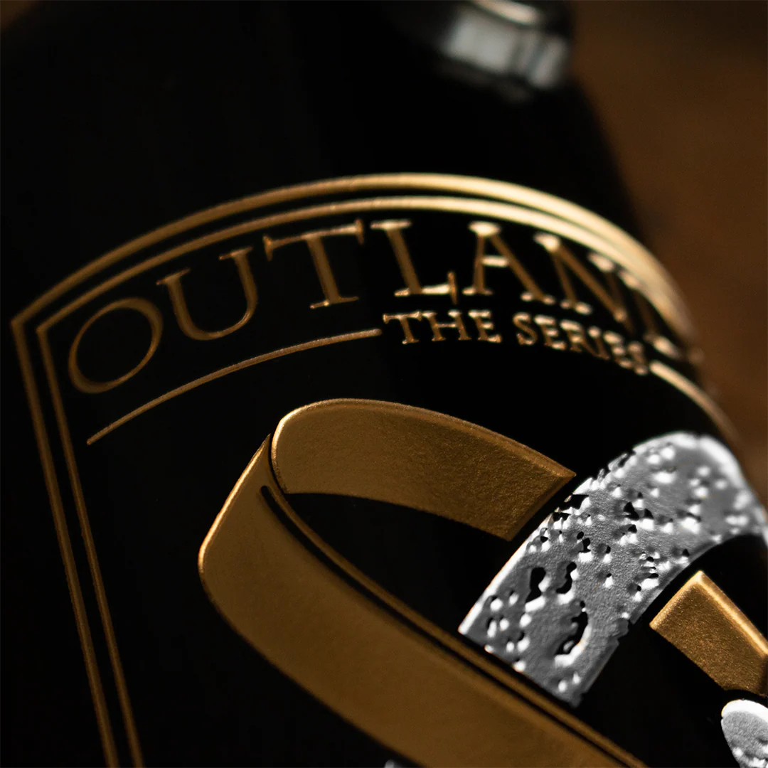 Outlander Wedding Rings Etched Wine Bottle - Image 4