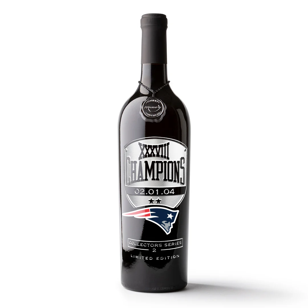 Patriots XXXVIII Champions Etched Wine